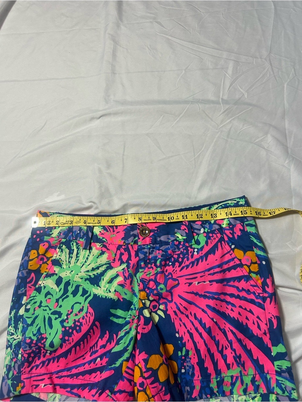 Lilly Pulitzer NWT 00 Callahan Indigo All A Glow Shorts 5” Inseam Preppy Beach - Picture 4 of 16
